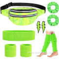 80s Outfits Party Costume Accessories Neon Sport Set